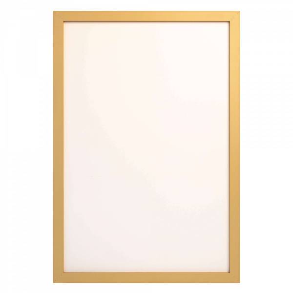 Tableau mural encadré filet or Beige - Acacia - 95 x 65 x 3 cm