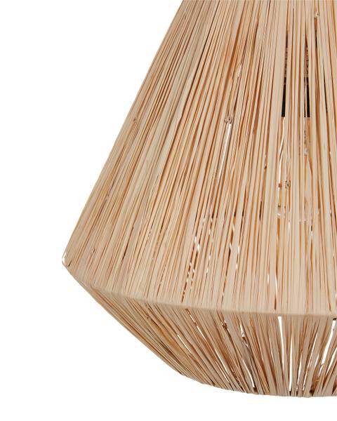 Lampe suspension DAMIT Noir - Bleu - Fibres naturelles - 33 x 125 x 33 cm