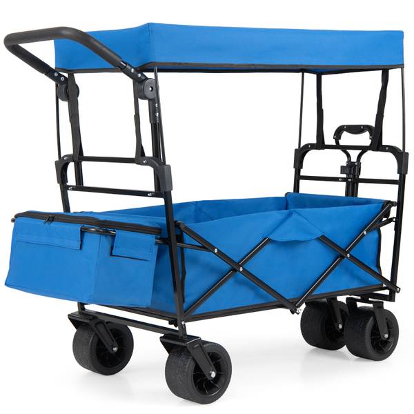 Bollerwagen ZB34140 Blau - Metall - 57 x 110 x 120 cm