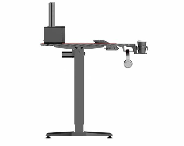 Gaming Schreibtisch SA-EL05-1675L-BLACK Schwarz - Holz teilmassiv - 160 x 75 x 75 cm