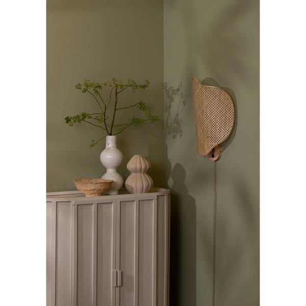 Wandlampe Kinabalu Braun - Bambus - Holzwerkstoff - 40 x 50 x 50 cm