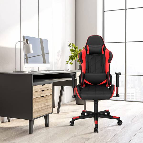 360˚ Gaming Stuhl Rot - Kunstleder - 68 x 135 x 71 cm