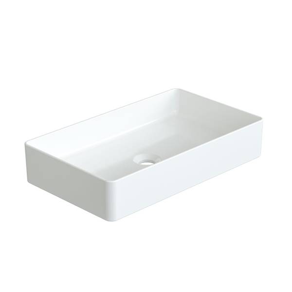 Aufsatzbecken Keramik weiß Bad klein Weiß - Keramik - 44 x 12 x 35 cm