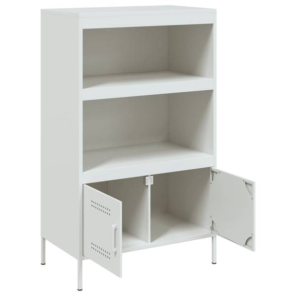 Highboard DE7666 Weiß - Metall - 68 x 113 x 39 cm