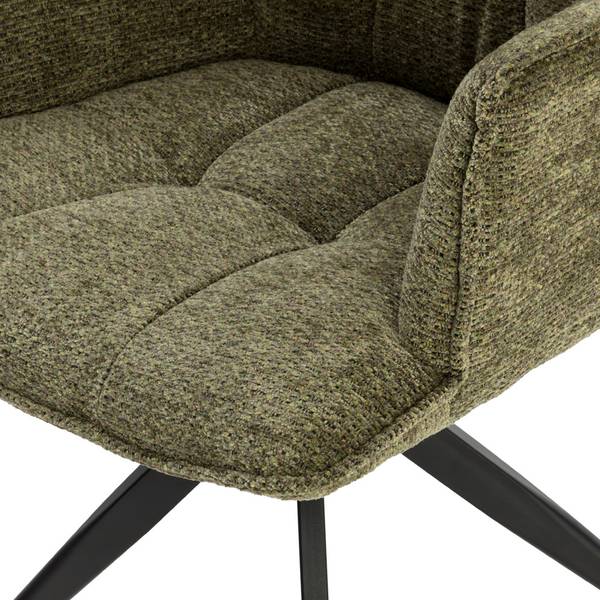 Armlehnstuhl Champion Grün - Textil - 59 x 87 x 63 cm