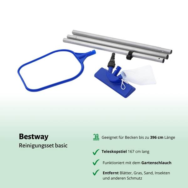 Schwimmbad-Set 5641154 (5-teilig) Blau - Kunststoff - 201 x 66 x 300 cm
