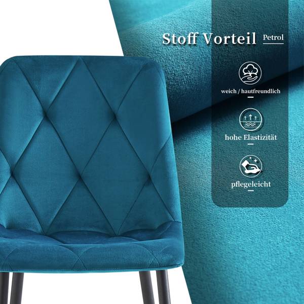 Chaise de salle à manger VICKA Bleu