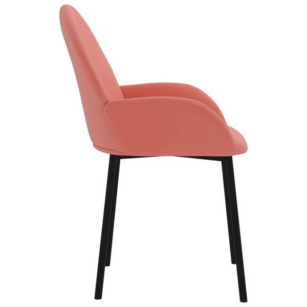 Esszimmerstuhl 3013812 (2er Set) 344767 Pink - Polyester - 57 x 78 x 57 cm
