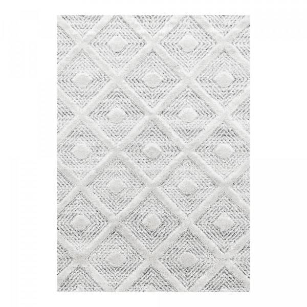 SHAGGY - Tapis à Bordures - Gris 240 x 340 cm | Leroy Merlin