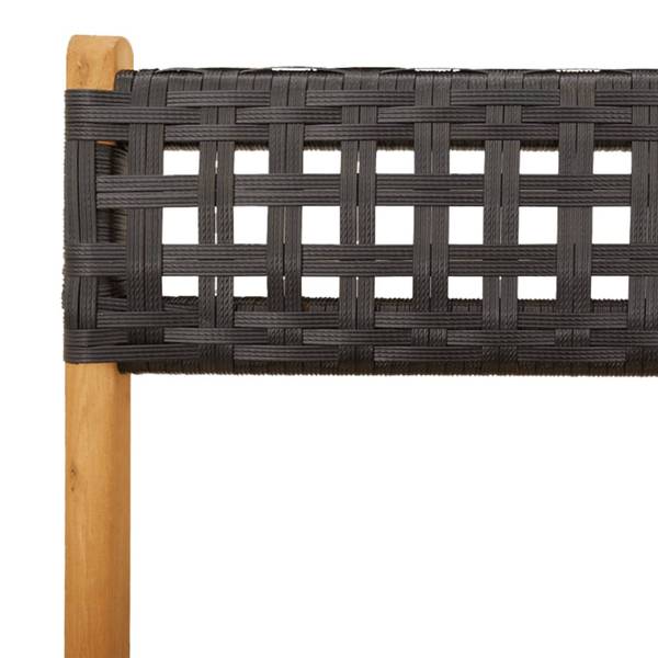 Tuinstoel 3033692-4 set van 8 zwart