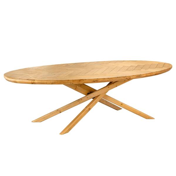 Esstisch WOOD SCULPTURE Braun - Massivholz - 240 x 75 x 110 cm