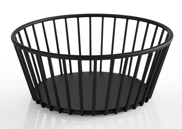 Korb Urban Schwarz - Metall - 17 x 7 x 17 cm