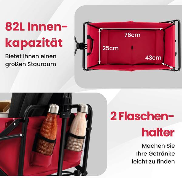 Bollerwagen ZB33724 Rot