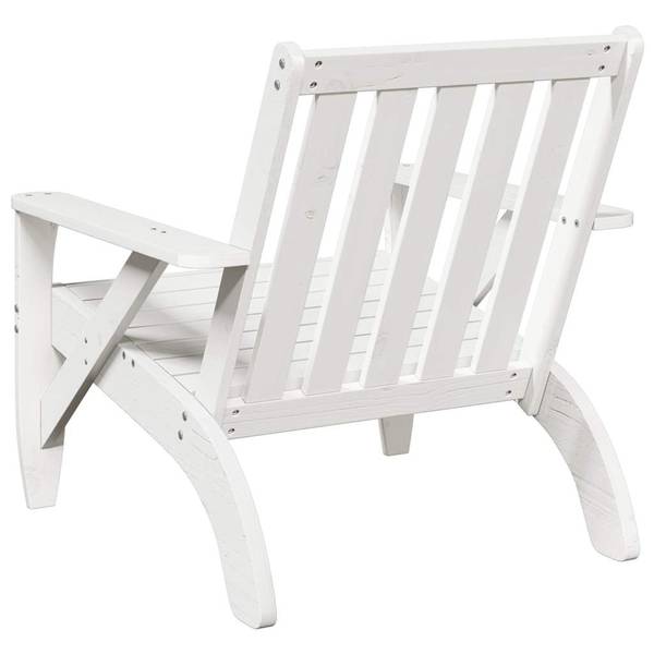 Chaise de jardin adirondack 3044360-1 Blanc - Pin - 75 x 77 x 77 cm