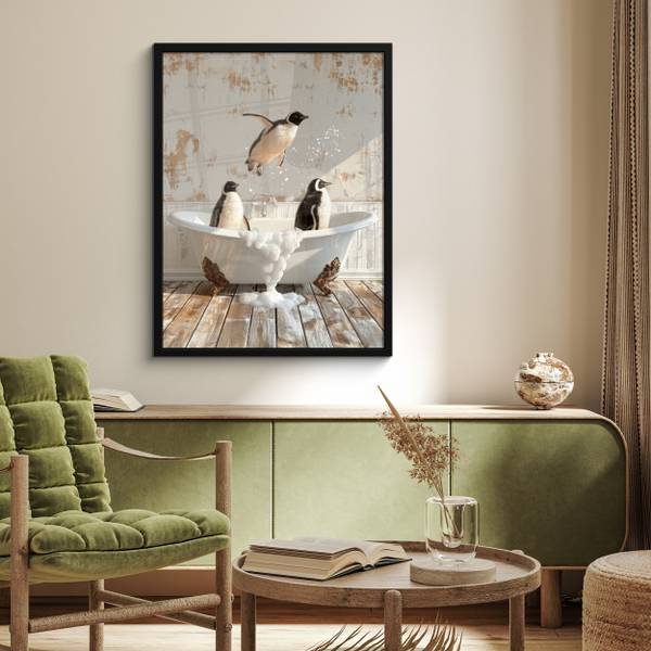 POSTER MIT RAHMEN Vintage 60 x 80 cm