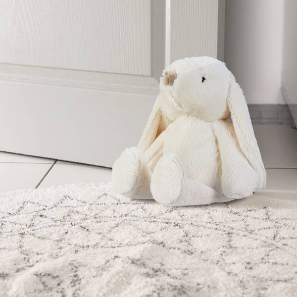 Türstopper Hase Weiß - Polyester - 21 x 22 x 24 cm