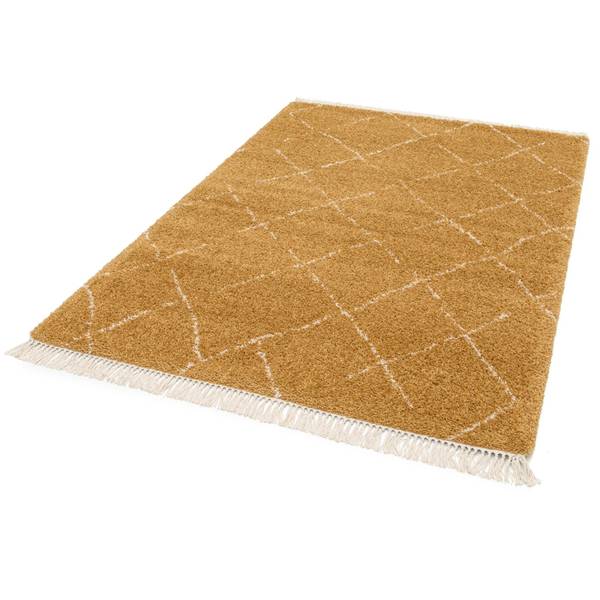 Teppich TIGRIS Gelb - Textil - 160 x 230 x 160 cm