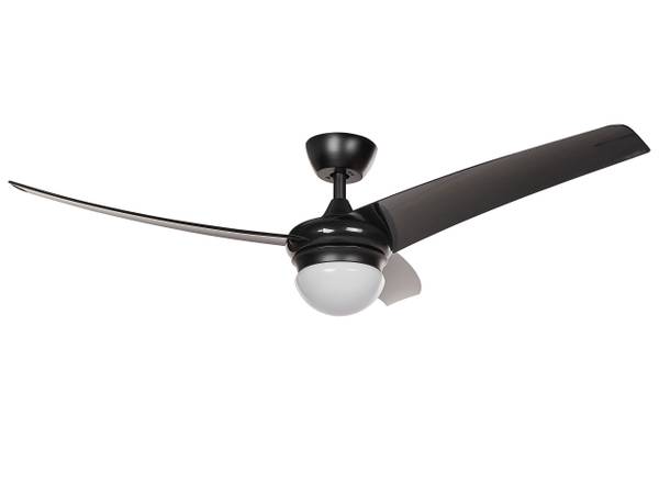 Ventilateur de plafond JIBOA Noir - Métal - 110 x 36 x 110 cm