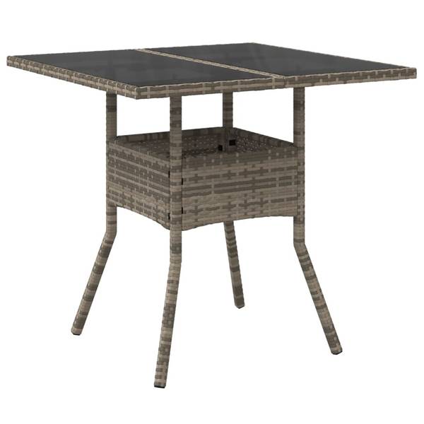 Garten Essgruppe 3037840-2 (5-teilig) Grau - Akazie - Stahl - 80 x 75 x 80 cm