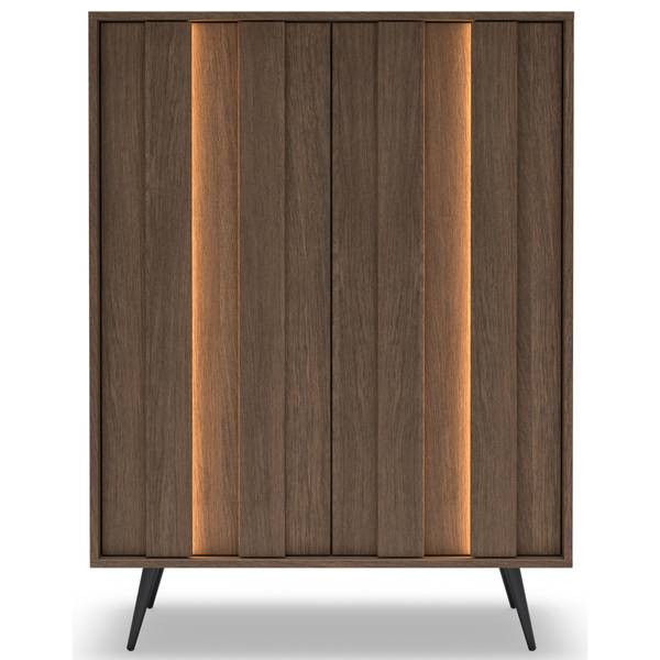 Highboard Amaro Braun - Melamin - 94 x 126 x 40 cm