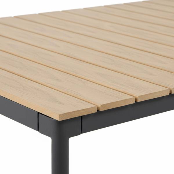 Gartentisch Bogota Grau - Holzwerkstoff - 90 x 74 x 180 cm