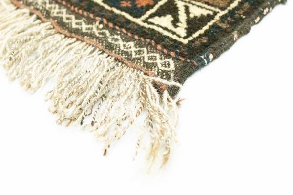 Orientteppich Oriental Blau - Wolle - 64 x 1 x 66 cm