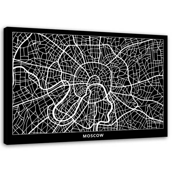 Wandbild Karte 60 x 40 cm