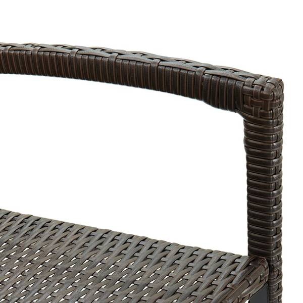 Tabouret de bar 3005195 (lot de 4) Marron - Acier - 52 x 118 x 56 cm