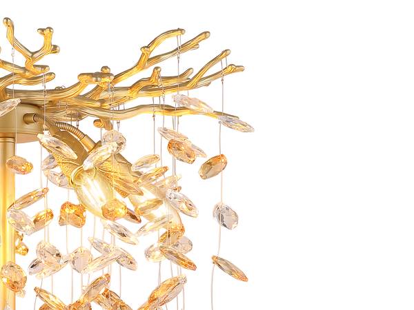 Stehlampe Celair Gold - Kristallglas - 46 x 155 x 46 cm