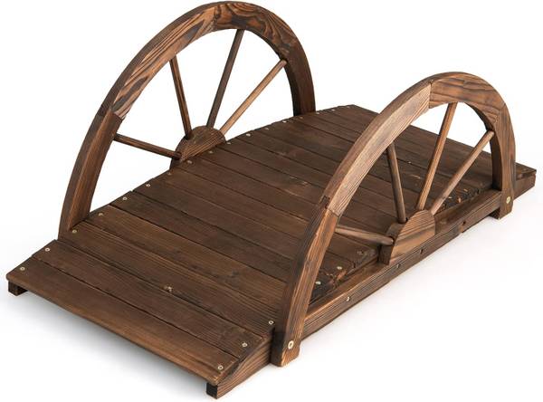 Holzbrücke ZB32026NZNL bruin - massief hout - 49 x 38 x 102 cm