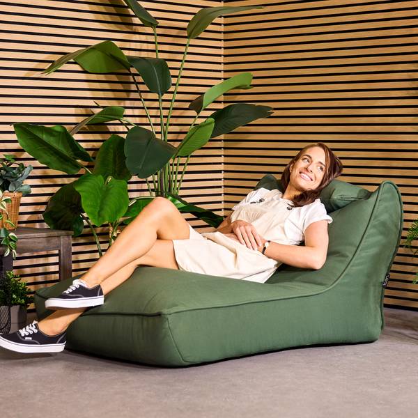 Zitzak Buiten Lounger Nova groen - geweven stof - polypropeen - 84 x 68 x 108 cm
