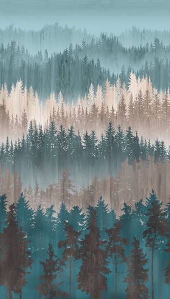 Fototapete 391811-GU Blau - Fleece - 159 x 280 x 1 cm