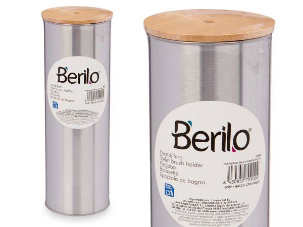 Toilettenbürste 70900 2er Set Beige - Metall - 10 x 28 x 10 cm