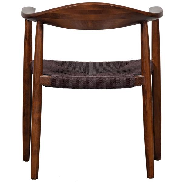 Esszimmerstühle Embrace 2er-Set Braun - Flachgewebe - Microfaser - Strukturesche - 64 x 76 x 53 cm