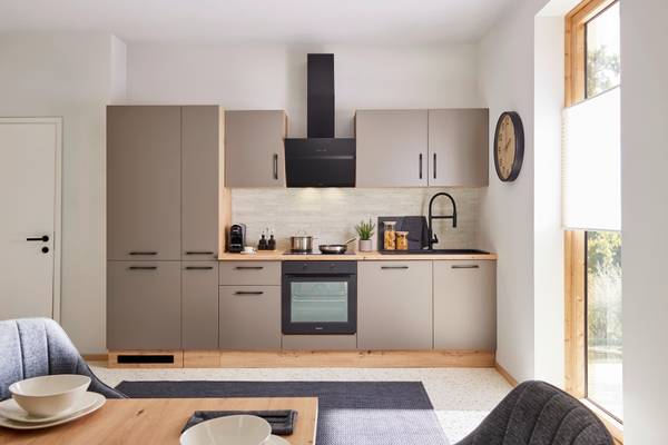 Apothekerschrank LINZ VS30 Braun - Grau - Holzwerkstoff - 30 x 211 x 57 cm