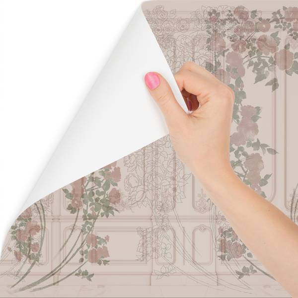 Vlies-Fotobehang BLOEMEN BAROK Bladeren 180 x 120 x 120 cm