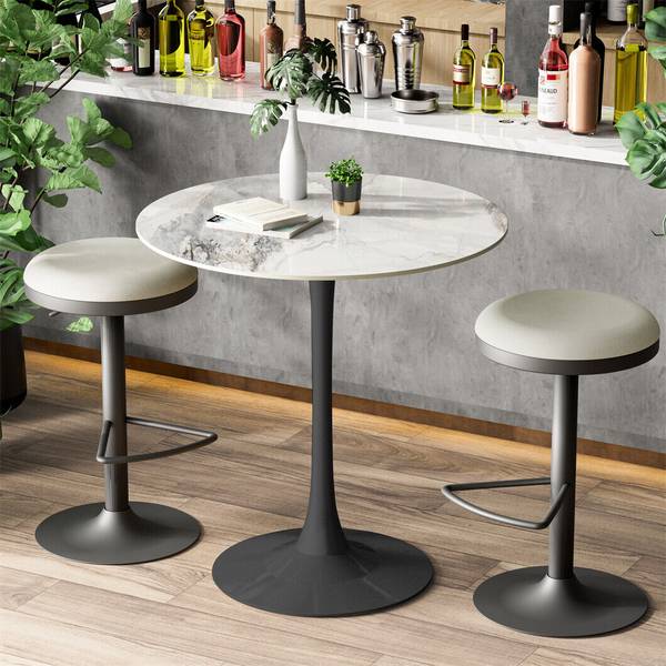 Bistrotisch Bartisch Weiß & Schwarz kaufen