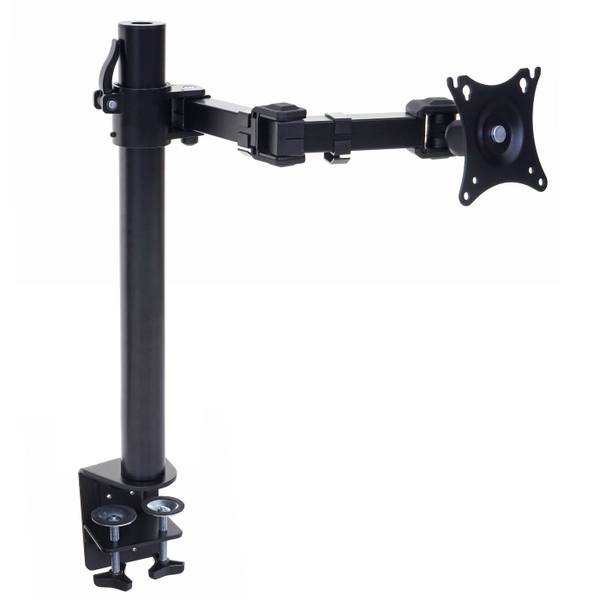 Support d'écran D38 bras rotatif Noir - Acier - 12 x 43 x 43 cm