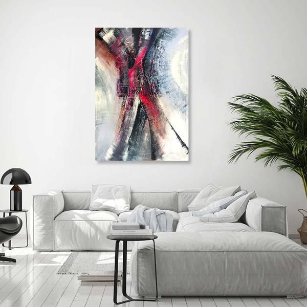 Canvas schilderij zonsondergang 70 x 100 cm