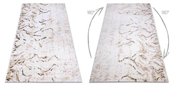 Tapis Acrylique Dizayn 123 Beige / Ver Beige - Polyacrylique - 160 x 1 x 230 cm
