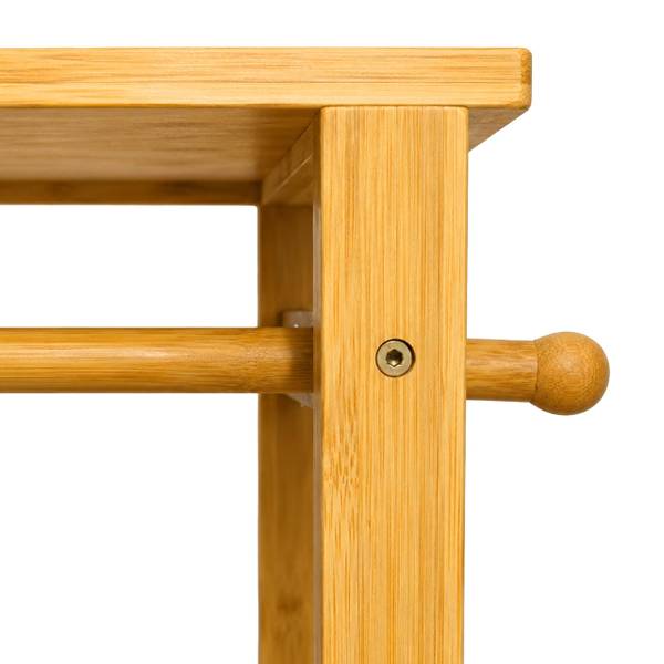 Kleiderständer aus Bambus Braun - Bambus - 99 x 164 x 29 cm