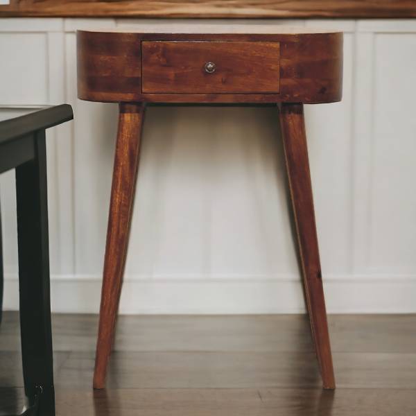 Console Albion Marron - Manguier - 60 x 78 x 30 cm