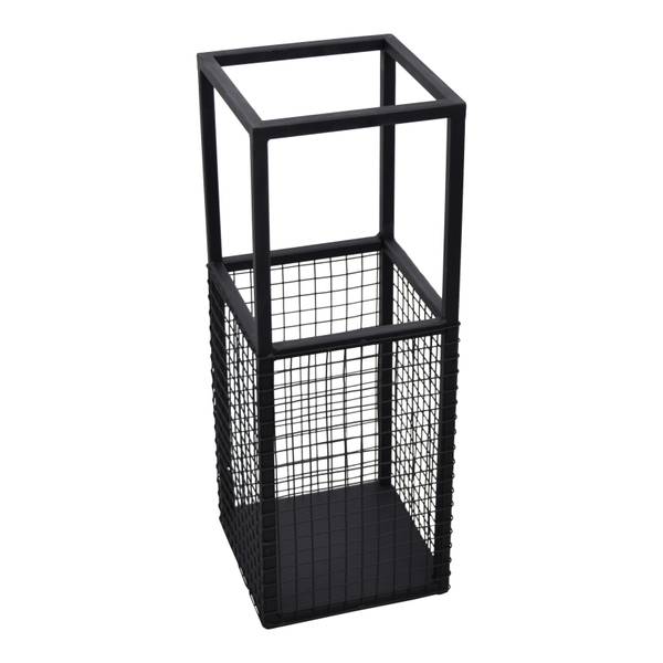 Schirmständer Umbrella Schwarz - Metall - 18 x 50 x 18 cm