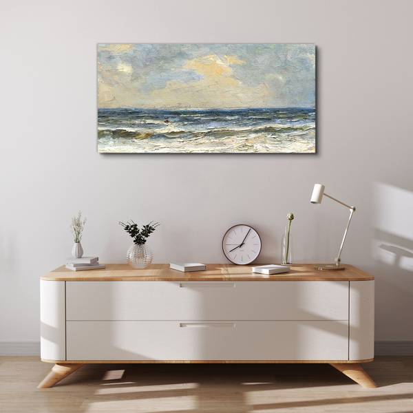 Wandbild Himmel & Meereswellen 00016931 100 x 50 cm