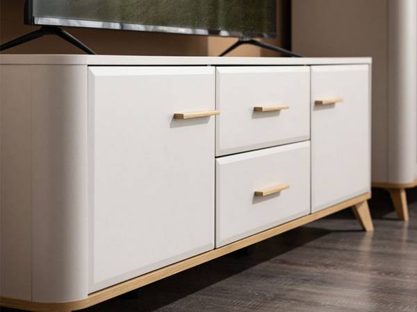 TV-Möbel Terento Beige - Holzwerkstoff - 40 x 53 x 154 cm