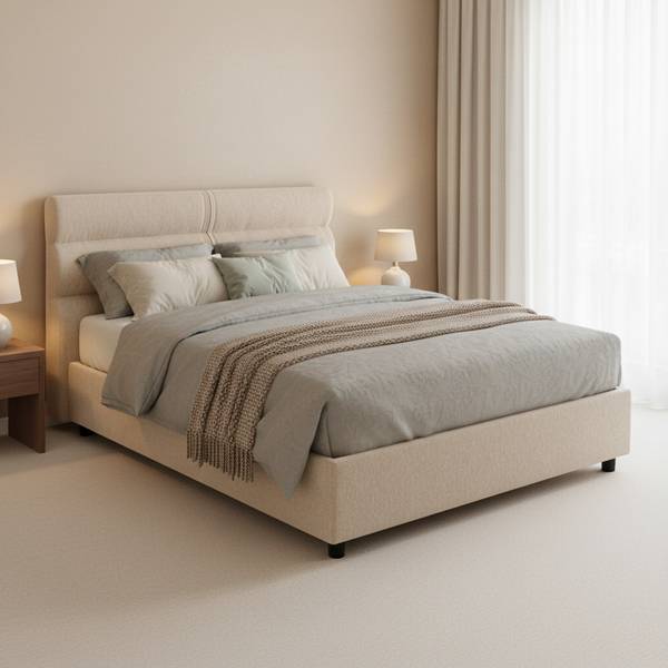 Einzelbett Brivio Grau - Metall - 137 x 116 x 218 cm