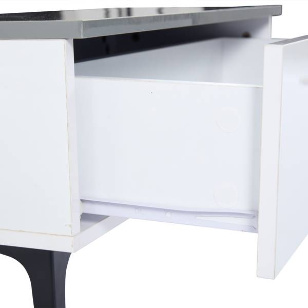 Couchtisch Ourea Ⅱ Grau - Weiß