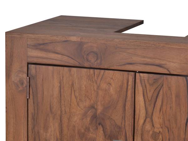 Waschbeckenunterschrank Bhatang Braun - Teakholz - 65 x 60 x 35 cm