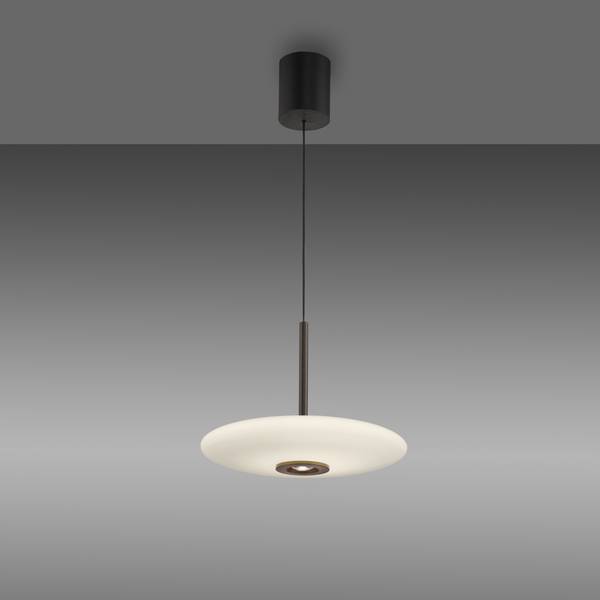 LED Pendellampe PURE Vitrum e-LIFT Dunkelbraun