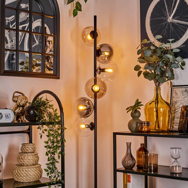 Stehlampe Fossobiubo Braun - Grau - Metall - 40 x 160 x 85 cm